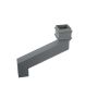 Cast Iron Square Downpipe Offset - 380mm Projection 100mm Primed