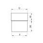 Lindab Steel Downpipe Connector - 100mm Black