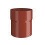 Lindab Steel Downpipe Connector - 120mm Tile Red