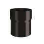 Lindab Steel Downpipe Connector - 75mm Black