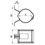 Lindab Steel Universal Downpipe Clip - 100mm Matte Black