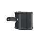Lindab Steel Universal Downpipe Clip - 120mm Anthracite Grey