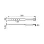 Lindab Steel Gutter Stay Strap - Brown