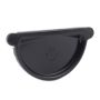 Galeco Steel Gutter External Stopend - 120mm Black