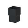 Galeco Square Steel Offset Downpipe Kit Black - 80mm Diameter