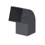 Galeco Square Steel Offset Downpipe Kit Grey - 80mm Diameter