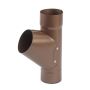 Galeco Steel Downpipe Branch - 87mm Copper Effect