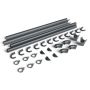 Galeco Steel Gutter Small Shed Pack Apex Style Roof - 6x4 to 10x8 Graphite