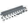 Galeco Steel Gutter Standard Shed Pack Pent Style Roof - 12x6 to 20x12 Graphite