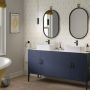Acrylic Wall Panel - 1200mm x 2400mm x 4mm Deco Tile White & Mustard