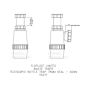 FloPlast Bottle Trap Telescopic Adjustable Height - 40mm White