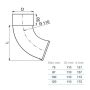 Lindab Steel Downpipe Shoe - 120mm Black
