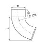 Lindab Magestic Steel Downpipe Shoe - 87mm Galvanised