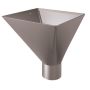 Lindab Steel Large Water Hopper - 100mm Anthracite Metallic