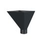Lindab Steel Large Water Hopper - 75mm Anthracite Grey