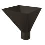 Lindab Steel Large Water Hopper - 75mm Matte Black