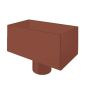Lindab Steel Regular Water Hopper - 100mm Tile Red