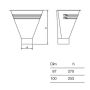 Lindab Steel Half Round Water Hopper - 100mm Graphite