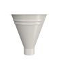 Lindab Steel Half Round Water Hopper - 87mm Antique White