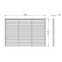 Pressure Treated Contemporary Double Slatted Fence Panel - 1800mm x 900mm