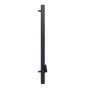 Lindab Steel Vandal Reinforced Pipe with Leaf Trap - 102mm x 2mtr Anthracite Grey