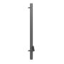 Lindab Steel Vandal Reinforced Pipe with Leaf Trap - 102mm x 2mtr Anthracite Metallic