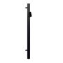 Lindab Steel Vandal Reinforced Pipe with Raised Leaf Trap - 102mm x 2mtr Black