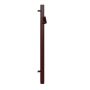 Lindab Steel Vandal Reinforced Pipe with Raised Leaf Trap - 102mm x 2mtr Dark Red
