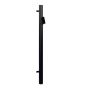 Lindab Steel Vandal Reinforced Pipe with Raised Leaf Trap - 102mm x 2mtr Matte Black