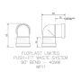 FloPlast Push Fit Waste Bend Knuckle - 90 Degree x 40mm Grey