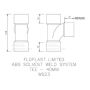 FloPlast Solvent Weld Waste Tee - 40mm Grey