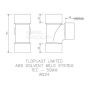 FloPlast Solvent Weld Waste Tee - 50mm Black
