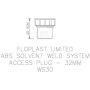 FloPlast Solvent Weld Waste Access Plug - 32mm Black