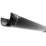 Cast Iron Deep Half Round Gutter - 125mm x 1829mm Black