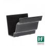 Cast Iron Moulded Ogee Gutter Union - 125mm Black