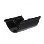 Cast Iron Beaded Half Round Gutter Union - 115mm Black