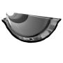 Cast Iron Beaded Half Round Gutter - 150mm x 1829mm Black
