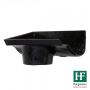 Cast Iron Ogee Gutter Left Hand Stopend Outlet - 100mm for 65mm Downpipe Black