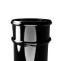 Cast Iron Round Non-Eared Downpipe - Socket On One End - 150mm x 1219mm Black