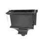 Cast Iron Round Downpipe Hopper Head Traditional Flanged Outlet - 65mm Black