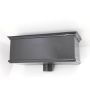 Cast Iron Rectangular Hopper Head Long Outlet - 482mm for 65mm Downpipe Black