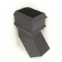 Cast Iron Square Downpipe Bend - 135 Degree x 75mm Black