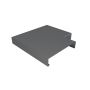 Aluminium Coping for 141-200mm Wall - 90 Degree Angle - 260mm Anthracite Grey (7016 Matt)