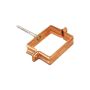 Copper Square Downpipe Clip - 80mm x 80mm
