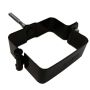Galeco Square Steel Gutter Downpipe Clip with 60mm Screw - Black