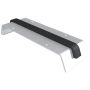 Aluminium Coping Fixing Clip for 141-200mm Wall - 260mm Anthracite Grey (7016 Matt)