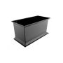 Cast Aluminium Round Flavia Hopper - 76mm PPC Finish Black (9005 Leatherette)