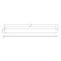 White Bullnose Fascia Large End Cap - 300mm x 25mm