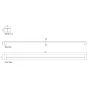 White Bullnose Fascia Double Ended Joiner - 600mm x 40mm