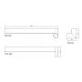 White Bullnose Fascia Internal Corner - 300mm x 53mm